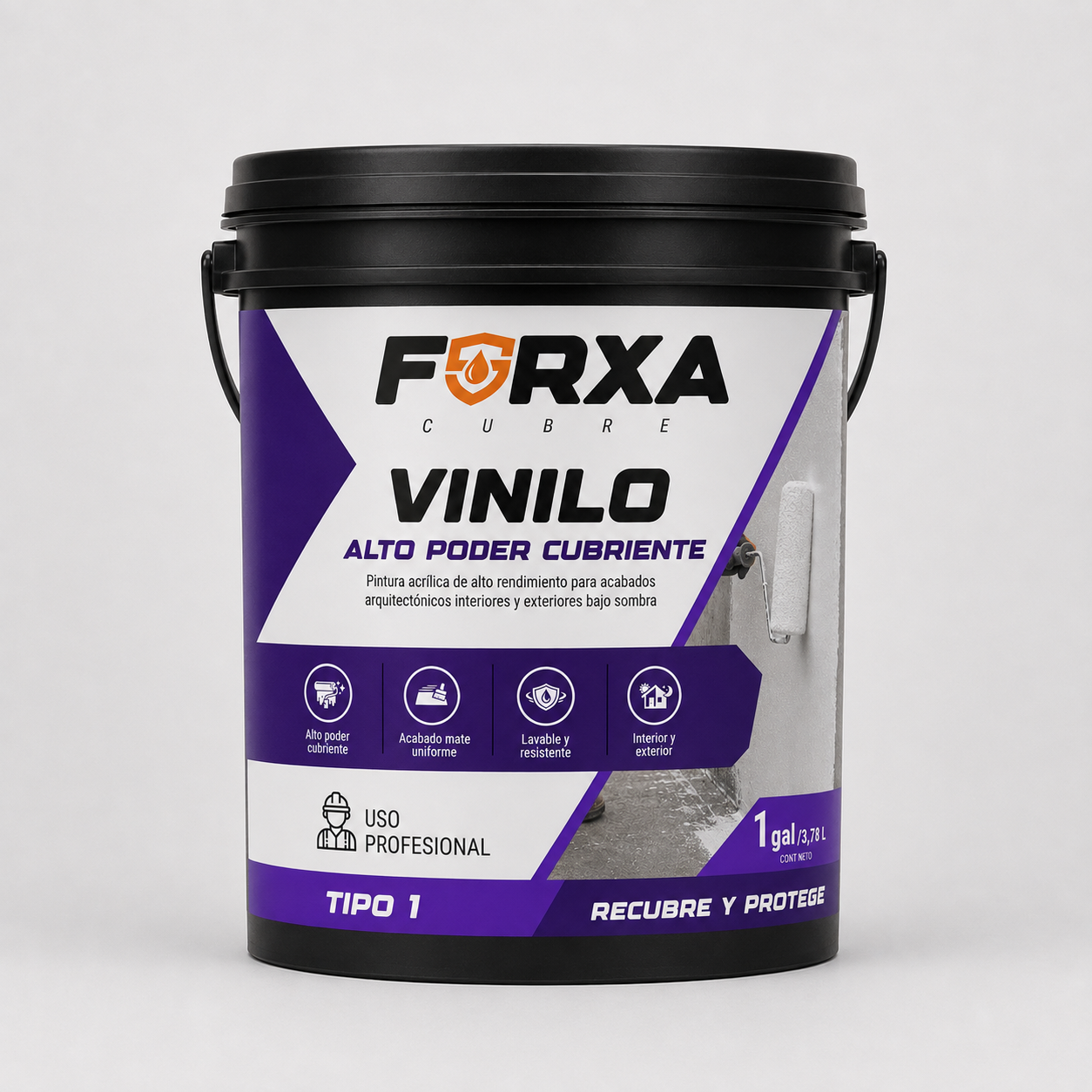 FORXA VINILO Tipo 1 – Pintura acrílica cubriente